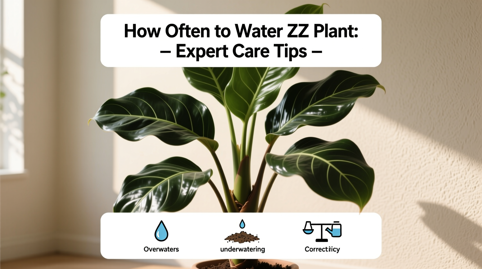 how often do you water zz plant