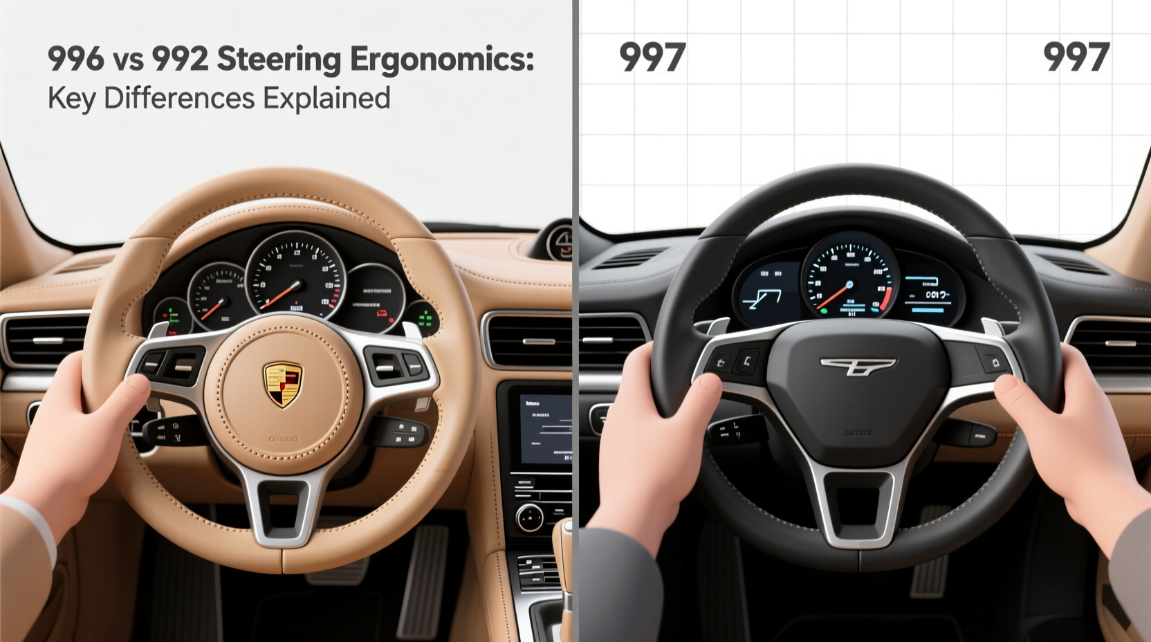 996 vs 997 steering ergo