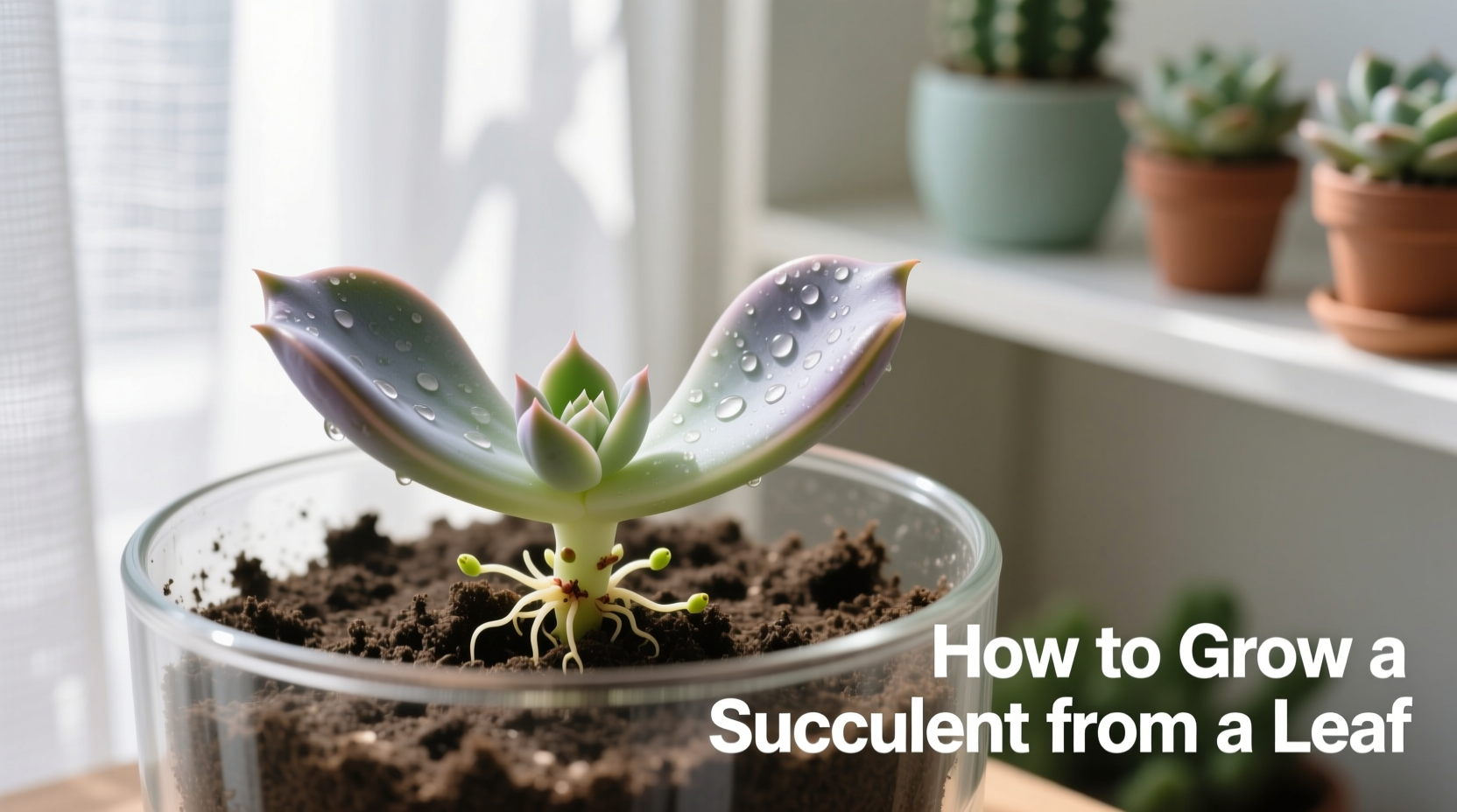 how to grow a succulent from a leaf