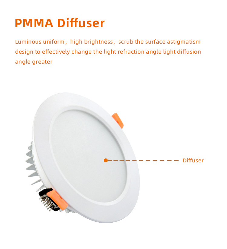 Dimmable CCT Change Australia Standard Recessed Downlight Housing Cylinder Light Slim Led Downlight