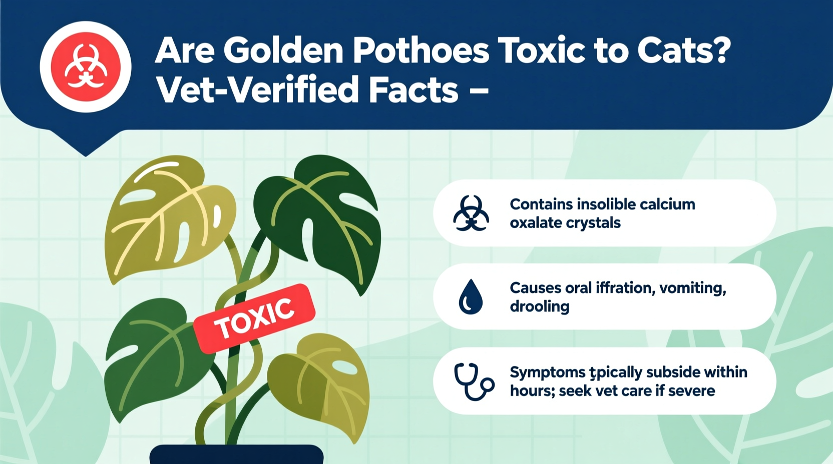 are golden pothos toxic to cats