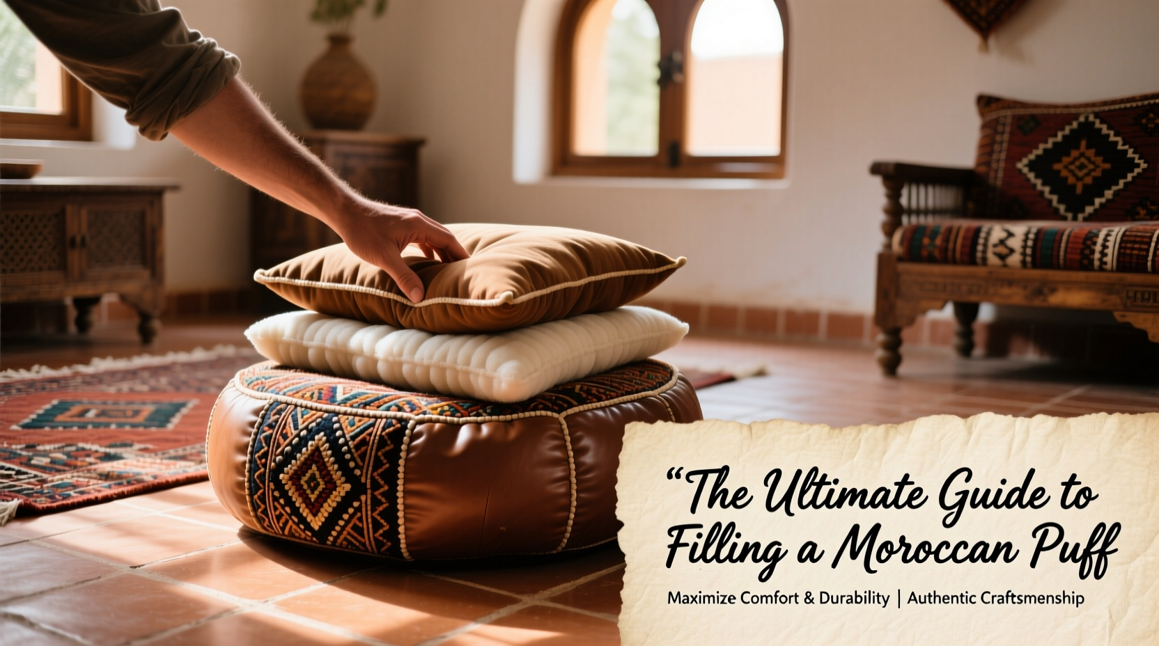the ultimate guide to filling a moroccan puff for maximum comfort and durability