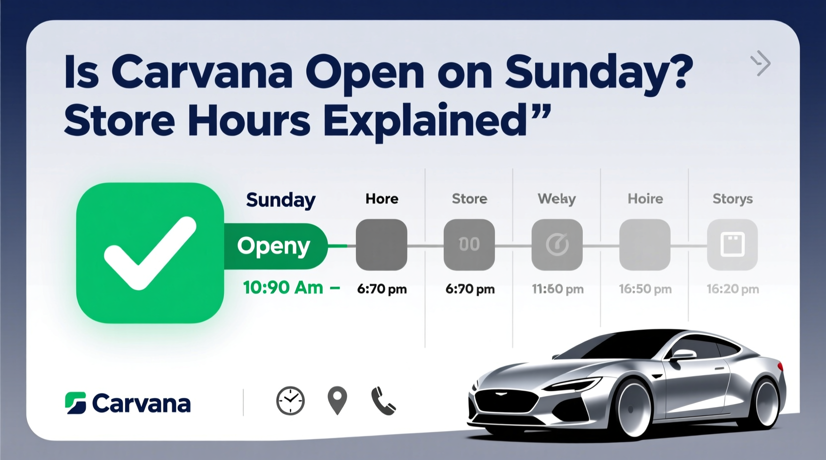 is carvana open on sunday