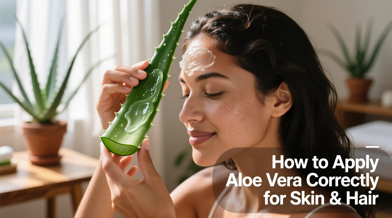 how to apply aloe vera