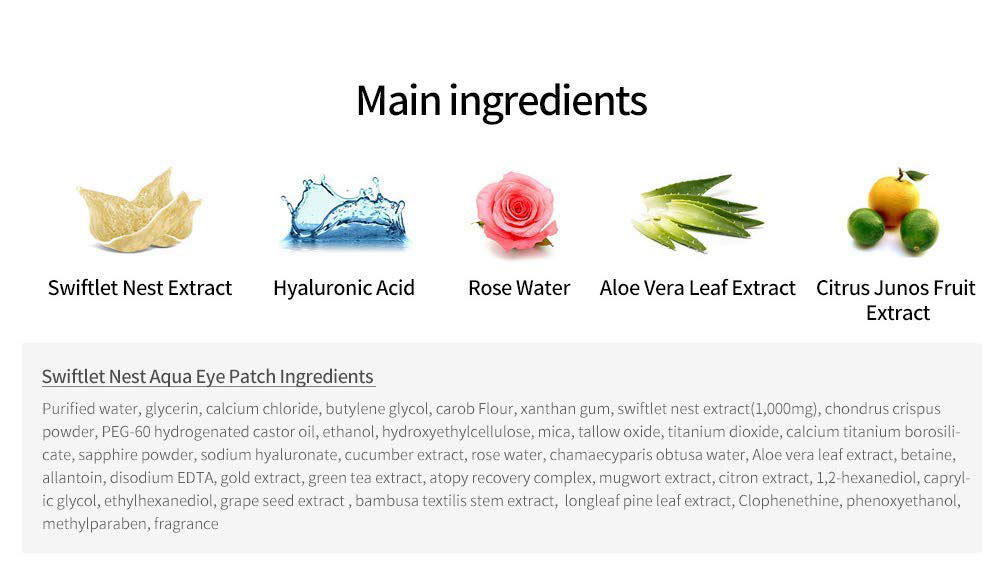 Private Label Organic Collagen Crystal Eye Mask Nest Aqua Moisturizing Silk Sleeping Eye Patch Mask