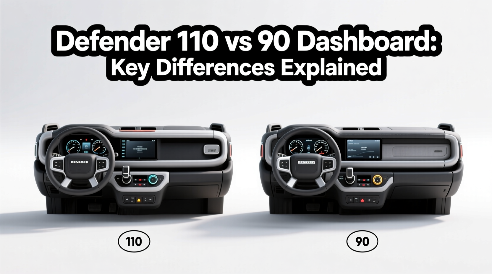 defender 110 vs 90 dashboard