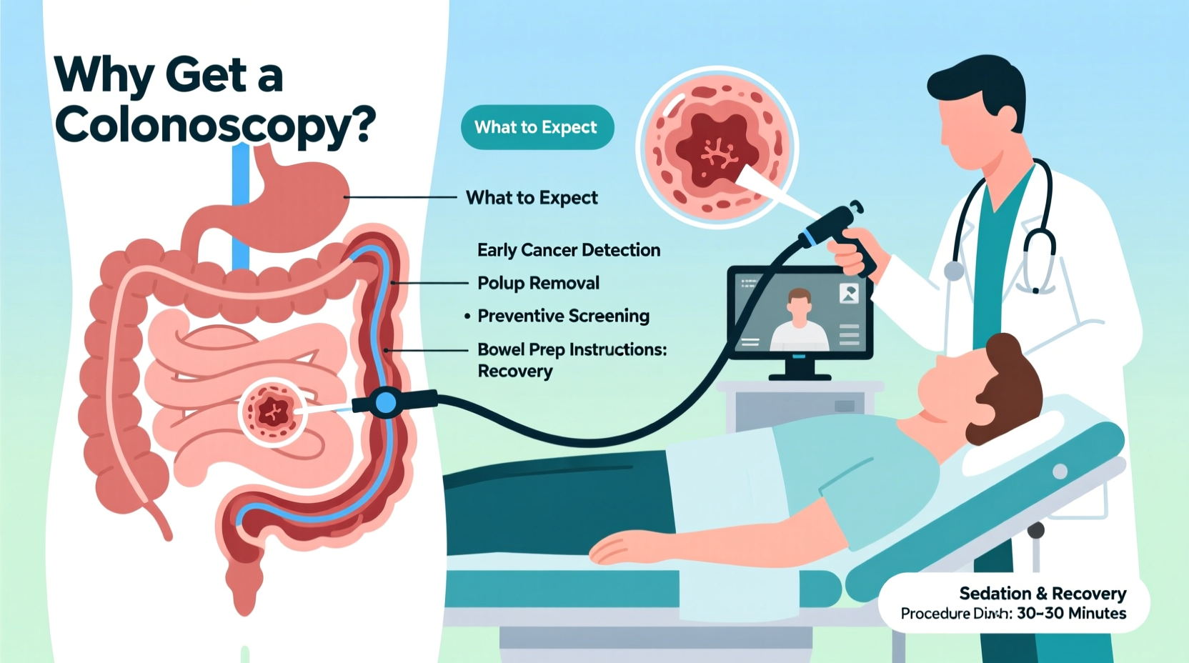 why get a colonoscopy reasons procedure what to expect