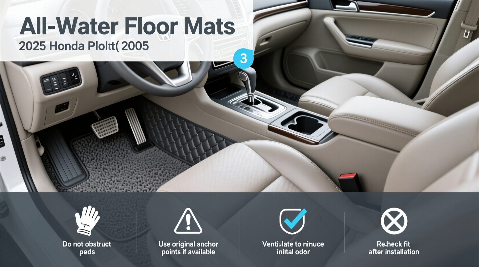 How to Choose All Weather Floor Mats Honda Pilot 2005