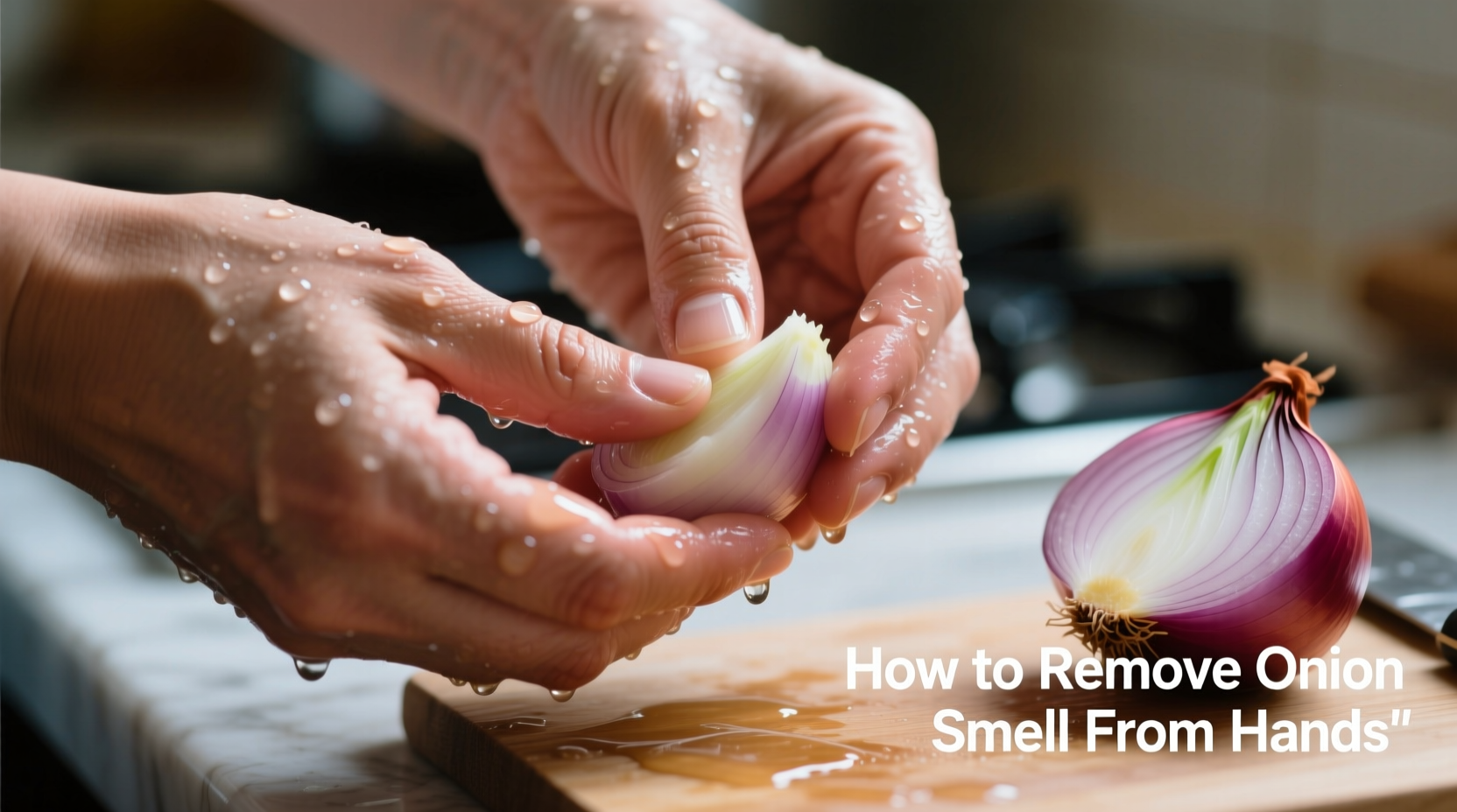 how do you get onion smell off your hands