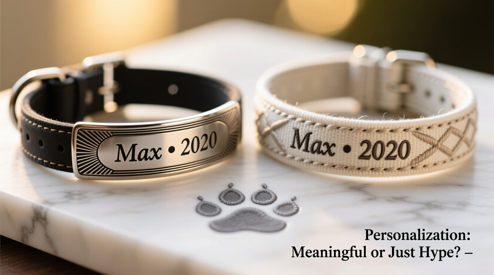 engraved vs embroidered dog collars does personalization really matter or is it just hype