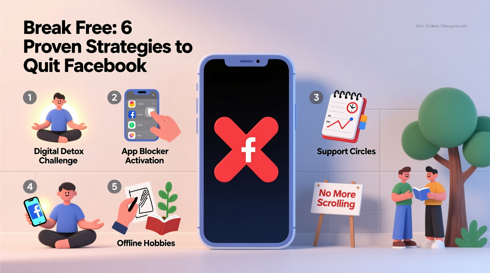 effective strategies to completely disconnect and move on from facebook