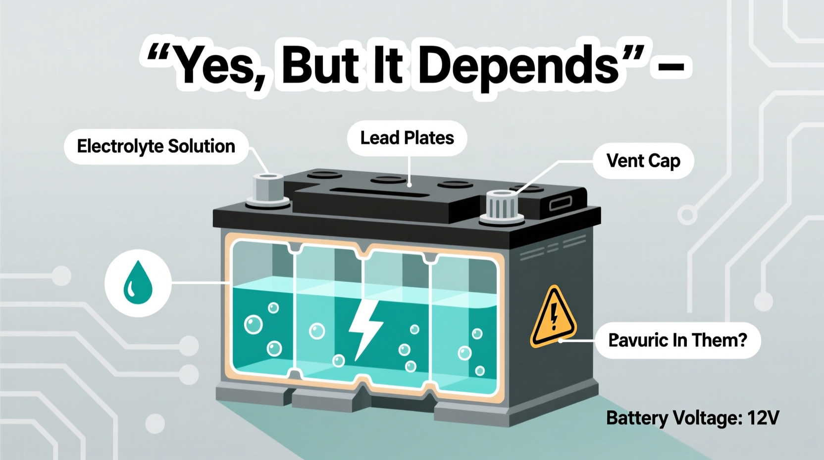 do car batteries have liquid in them