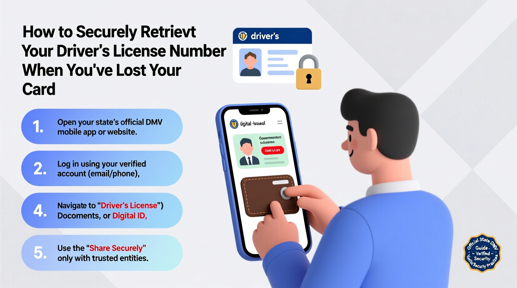 how to securely retrieve your drivers license number when you cant locate your card