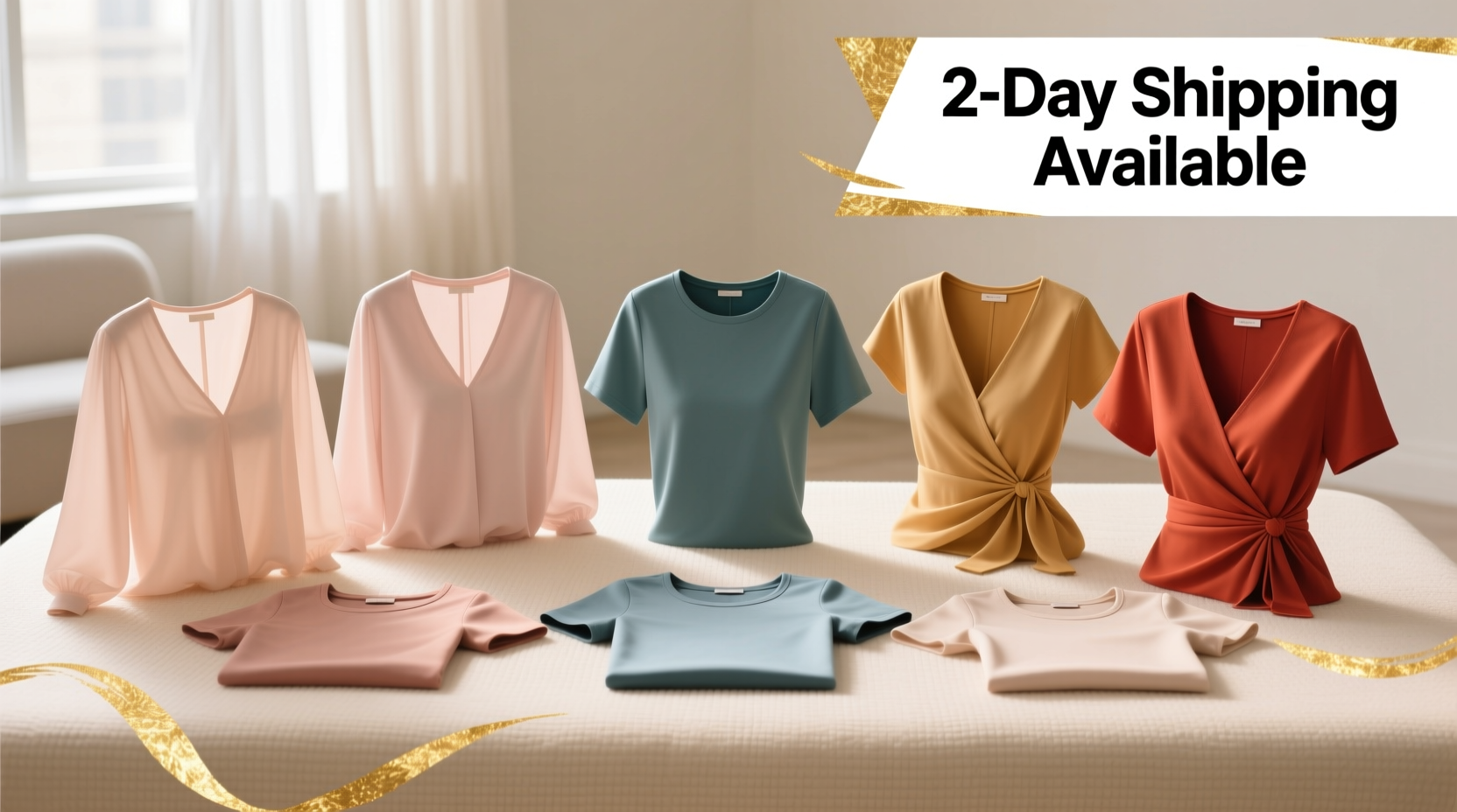 2 day shipping for womens tops