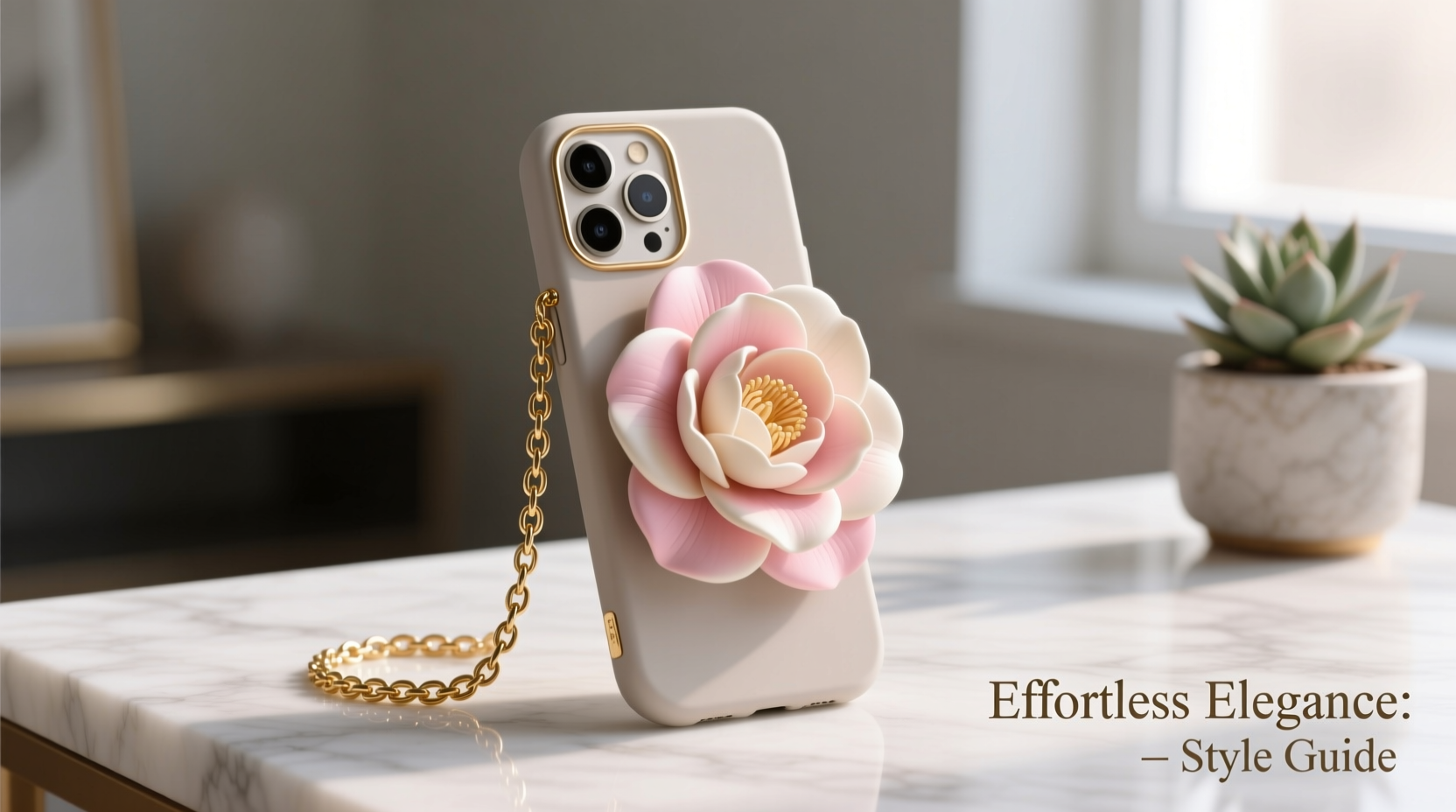 ultimate guide to styling a 3d camellia phone case with a chain for effortless elegance