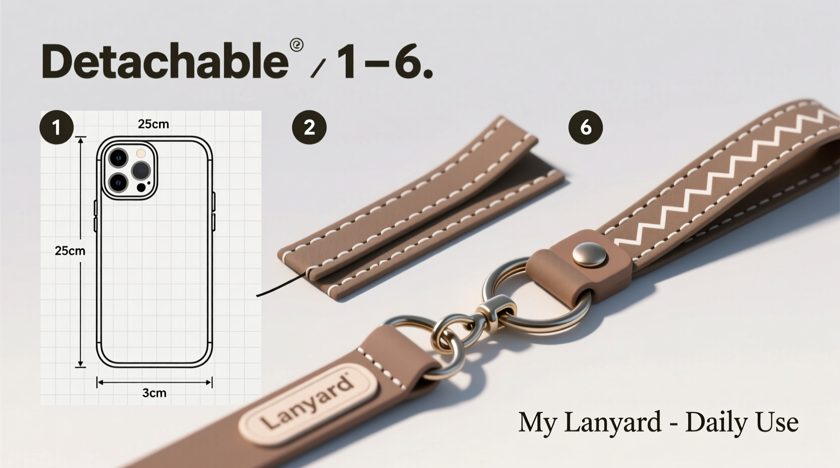 step by step guide to creating a custom detachable phone lanyard for everyday use
