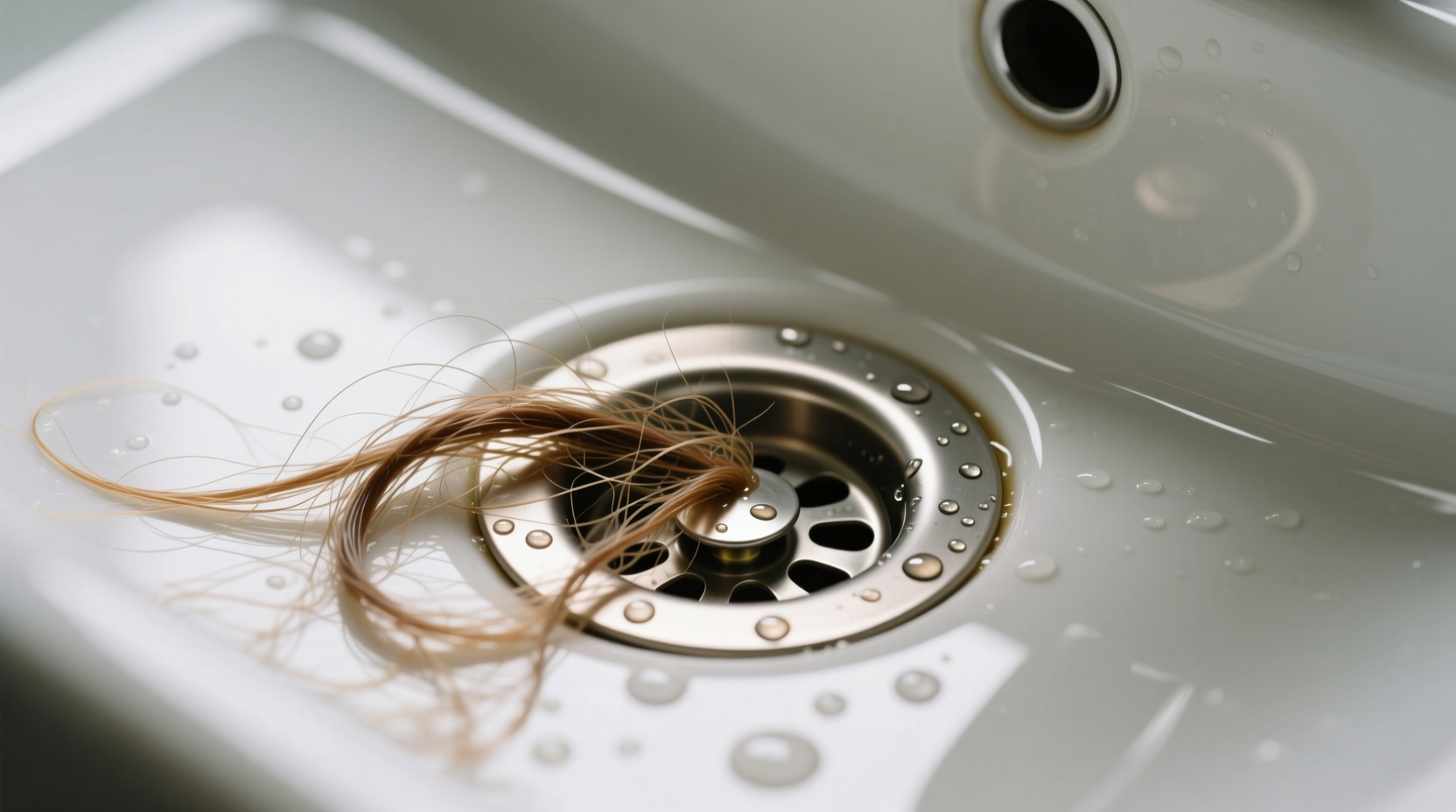 how to get hair out of drain