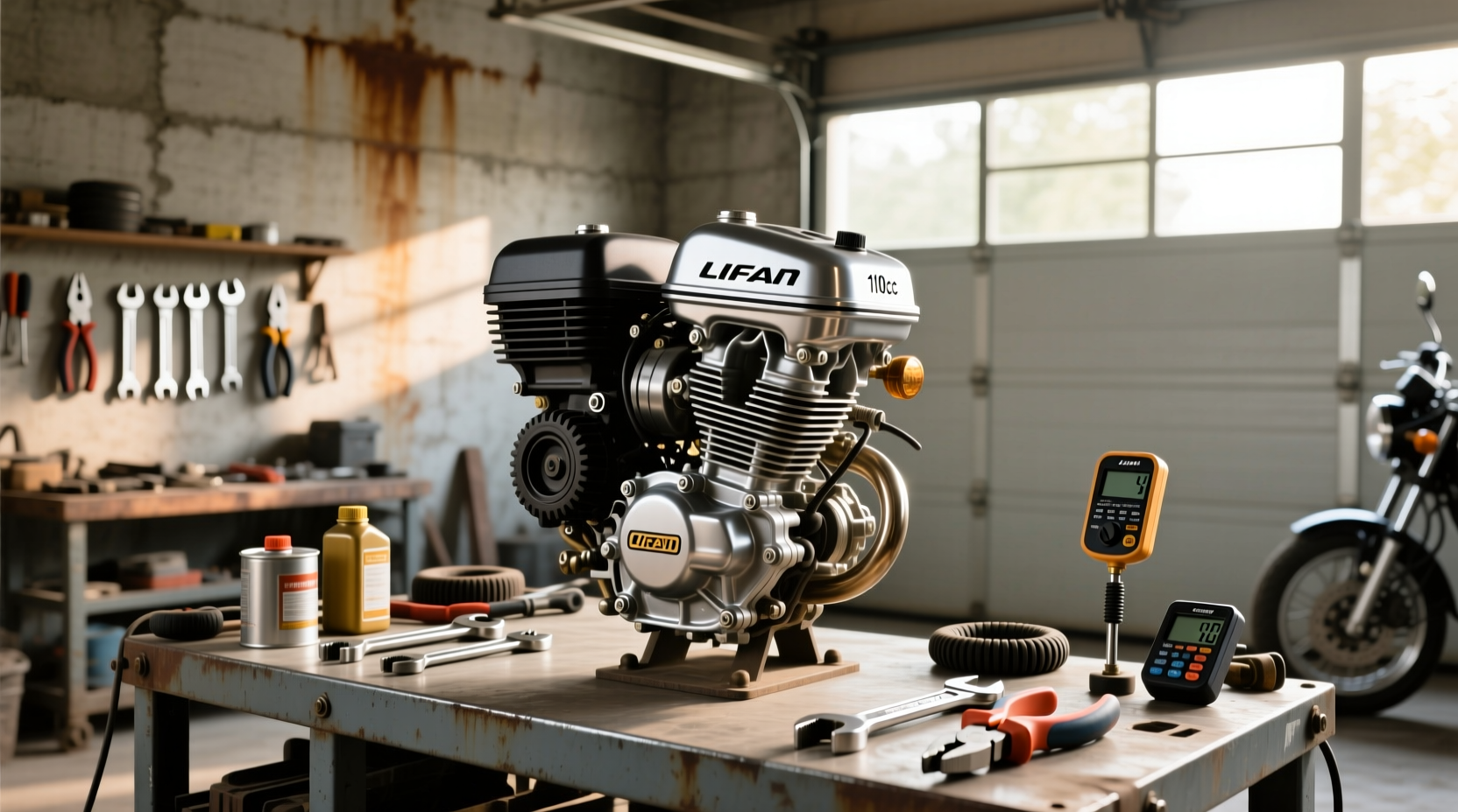 What is the Lifan 110cc engine used for and how does it compare?