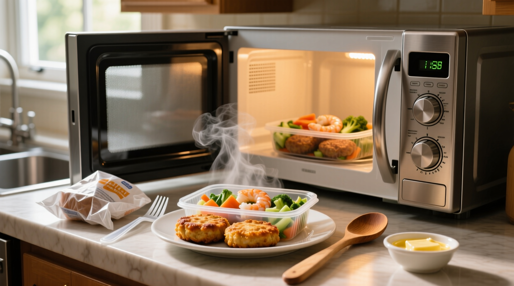cooking seafood from frozen dinner shortcut