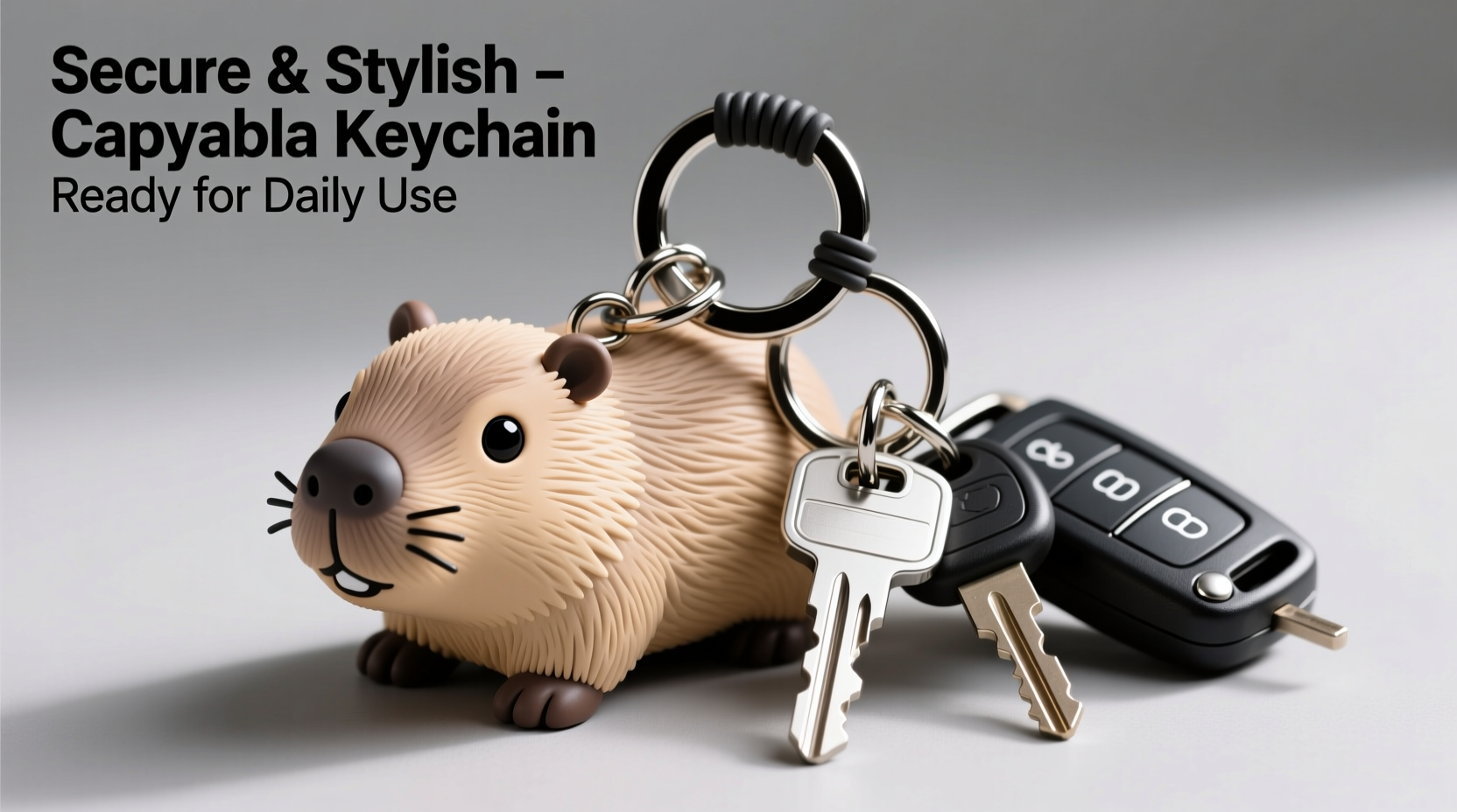 creative ways to securely attach your capybara keychain to car keys for everyday use