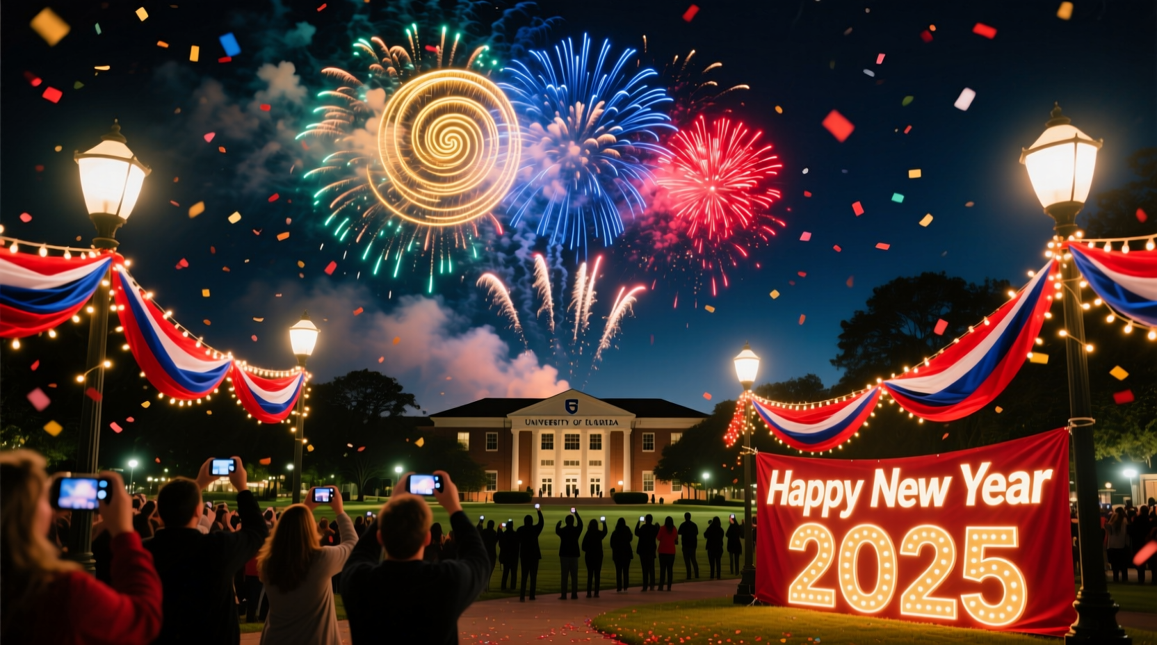 are there fireworks for the new year in gainesville fl