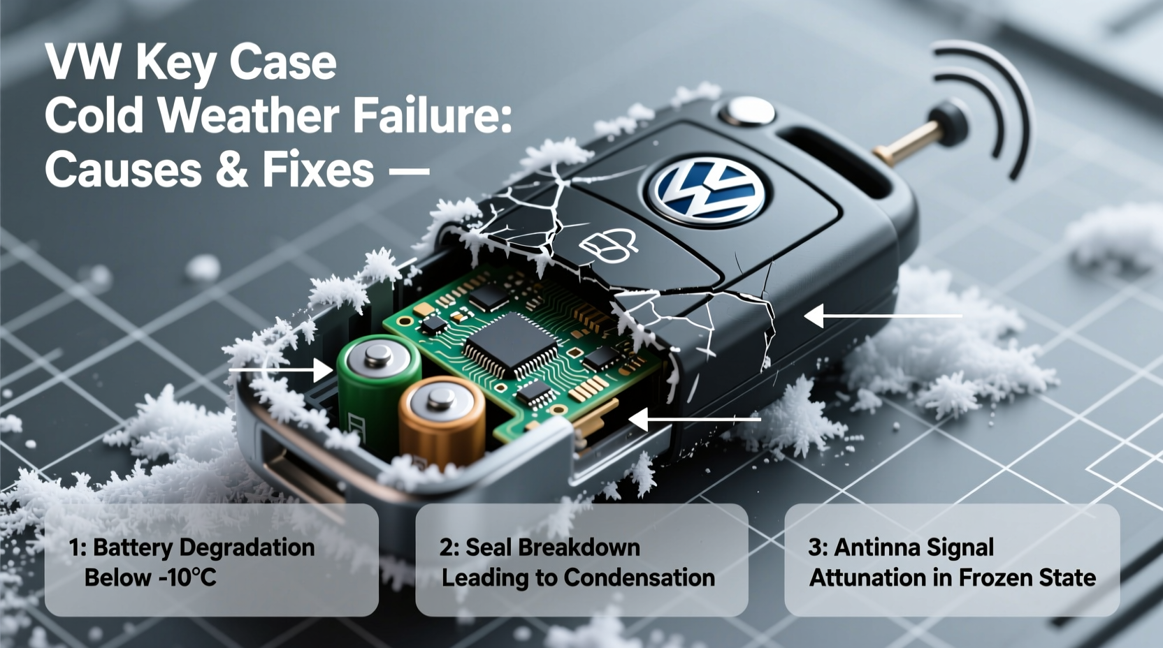 vw key case cold weather failure
