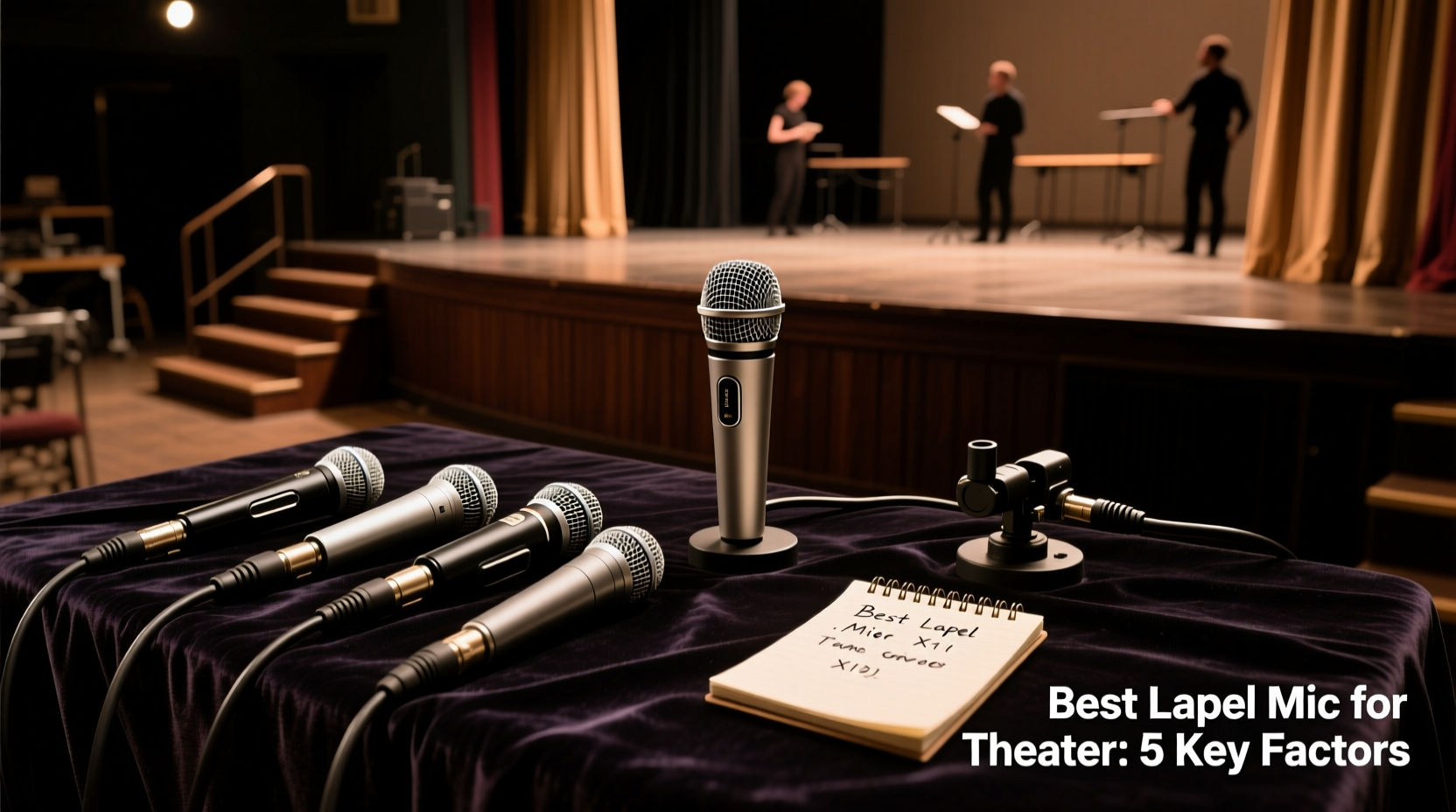 lapel microphone for theater production