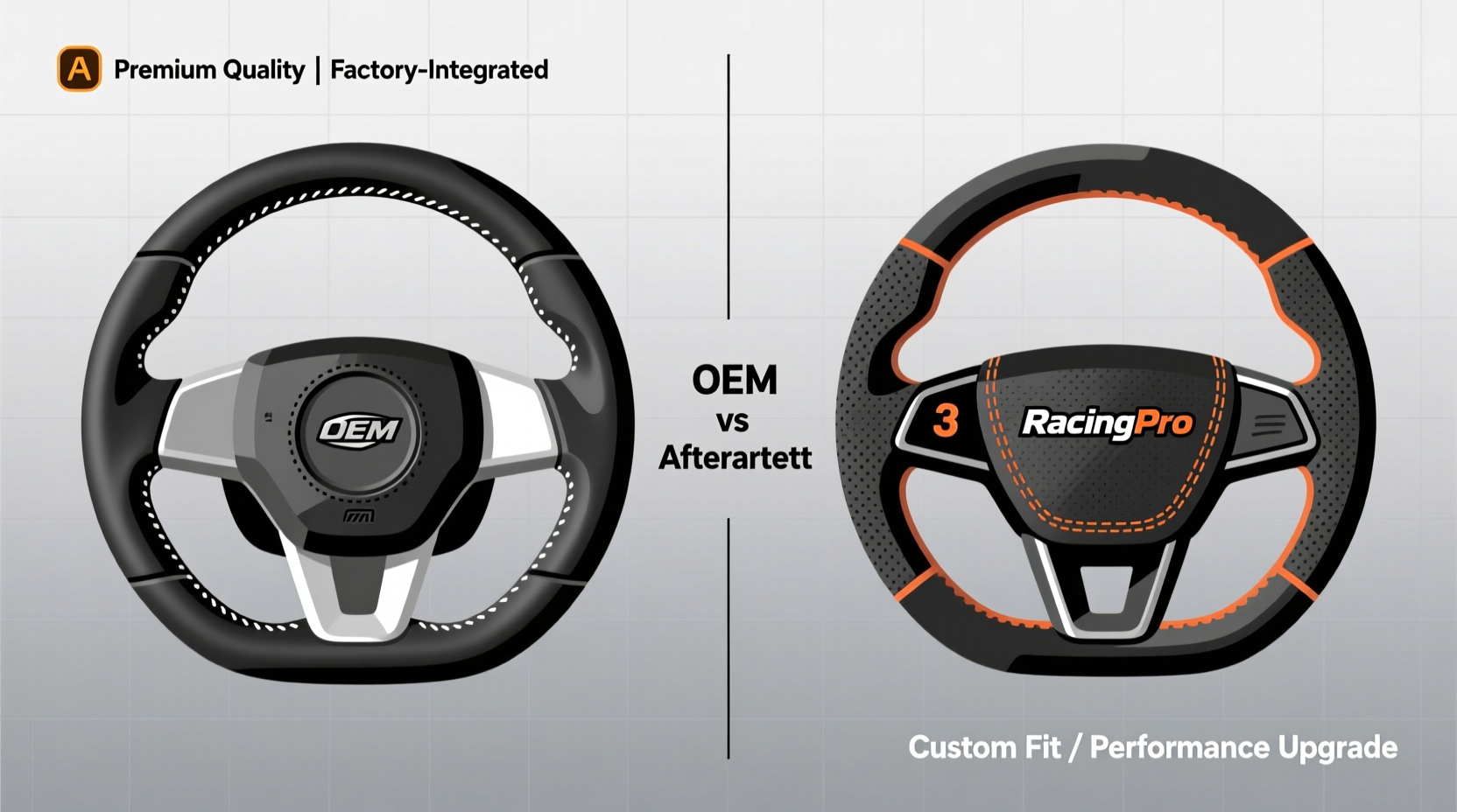 oem vs aftermarket leather wheel