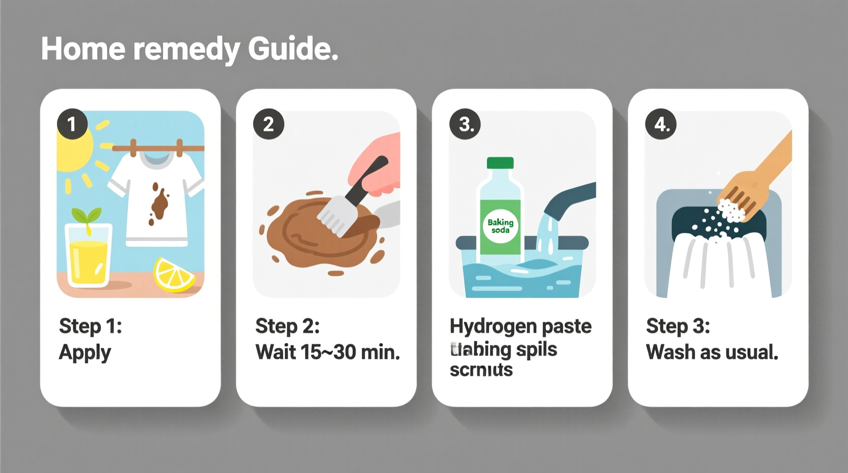 effective and easy methods to remove stains from white clothes at home