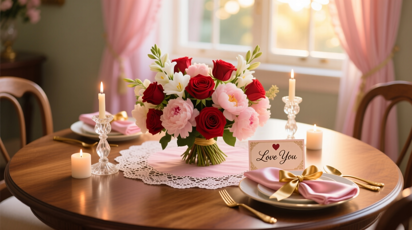 how to decorate table for valentines day