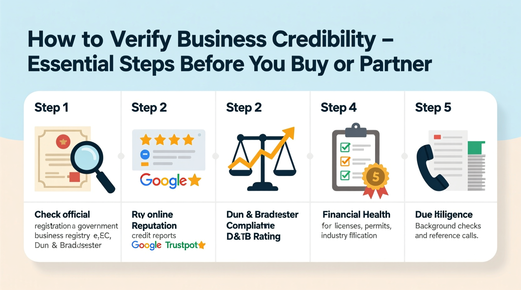 how to verify a businesss credibility essential steps before you buy or partner