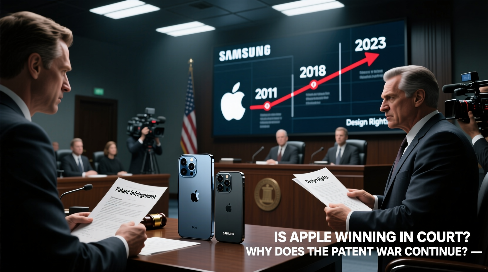 is apple really winning against samsung in court why does the patent war keep going