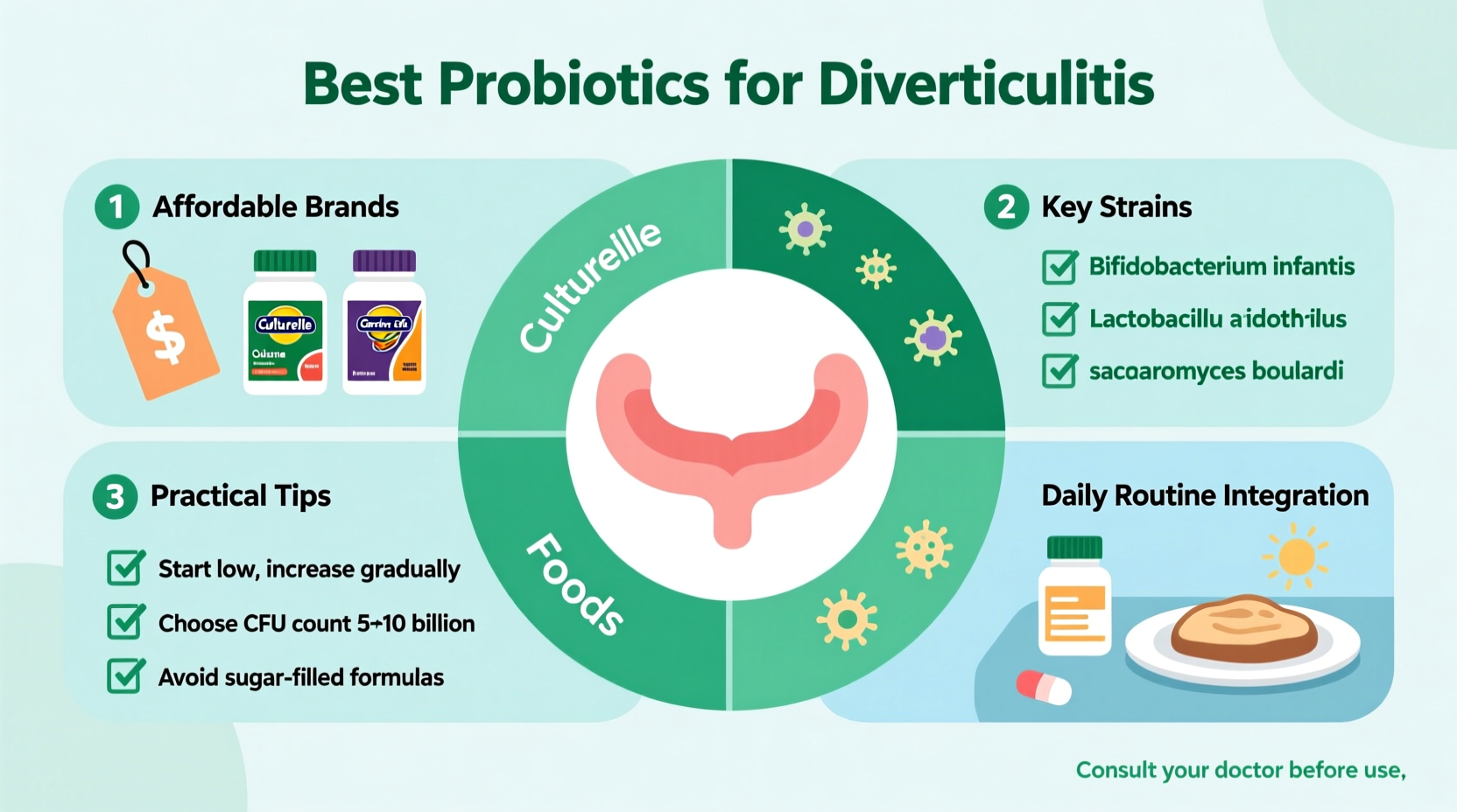 affordable options and practical tips for the best probiotic for diverticulitis