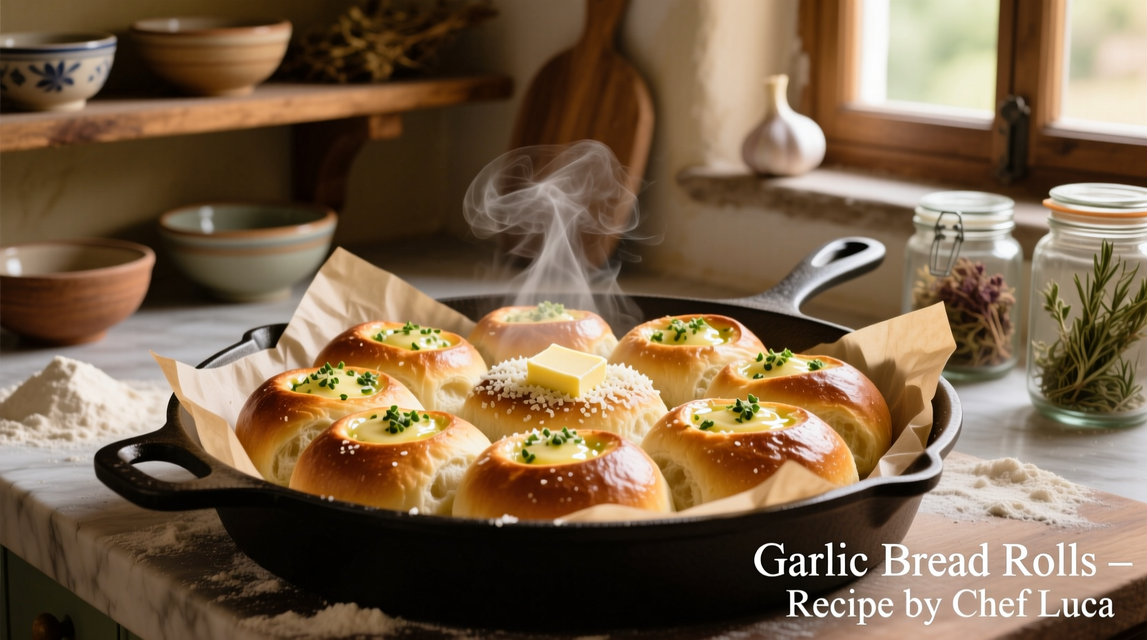 Perfect Garlic Bread Rolls Recipe: Crispy Outside, Soft Inside