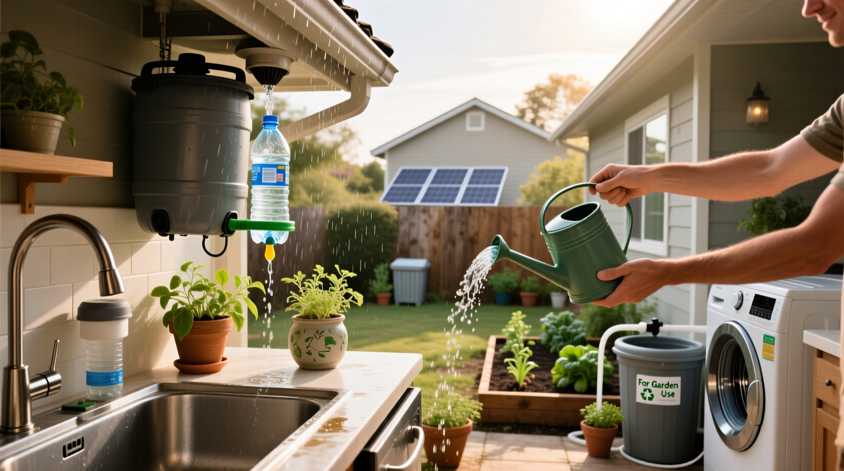ways to reuse water in and around your home
