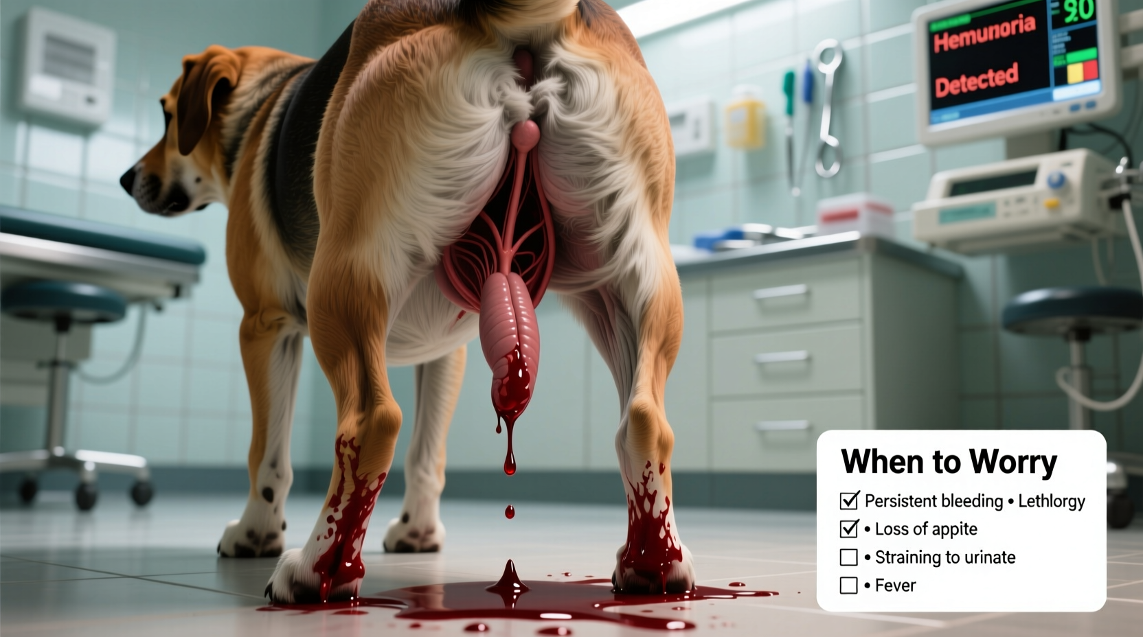 dog peeing blood causes when to worry what to do 2