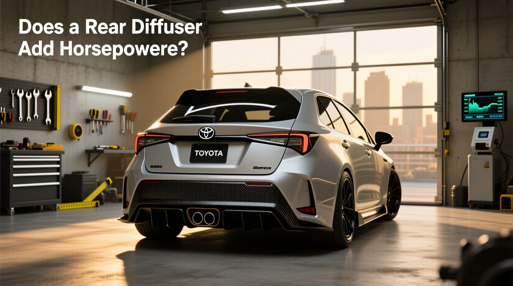 Rear Diffuser Guide for Toyota Corolla Hatchback