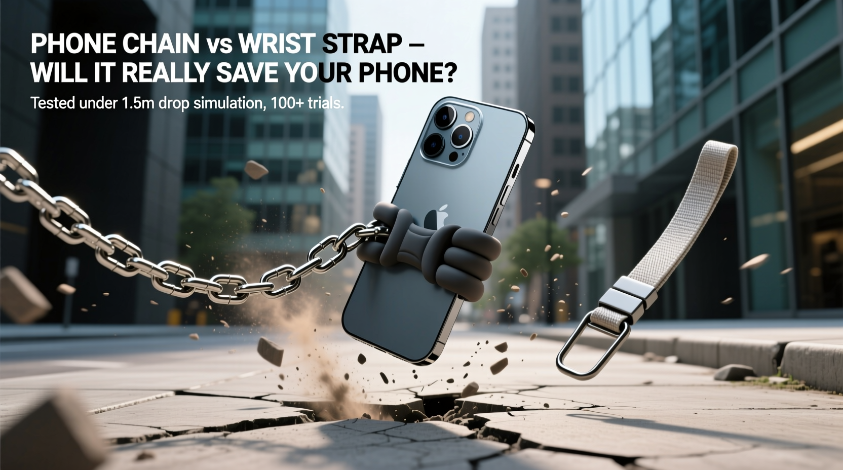 phone chain vs wrist strap will a phone chain really save my phone from drops