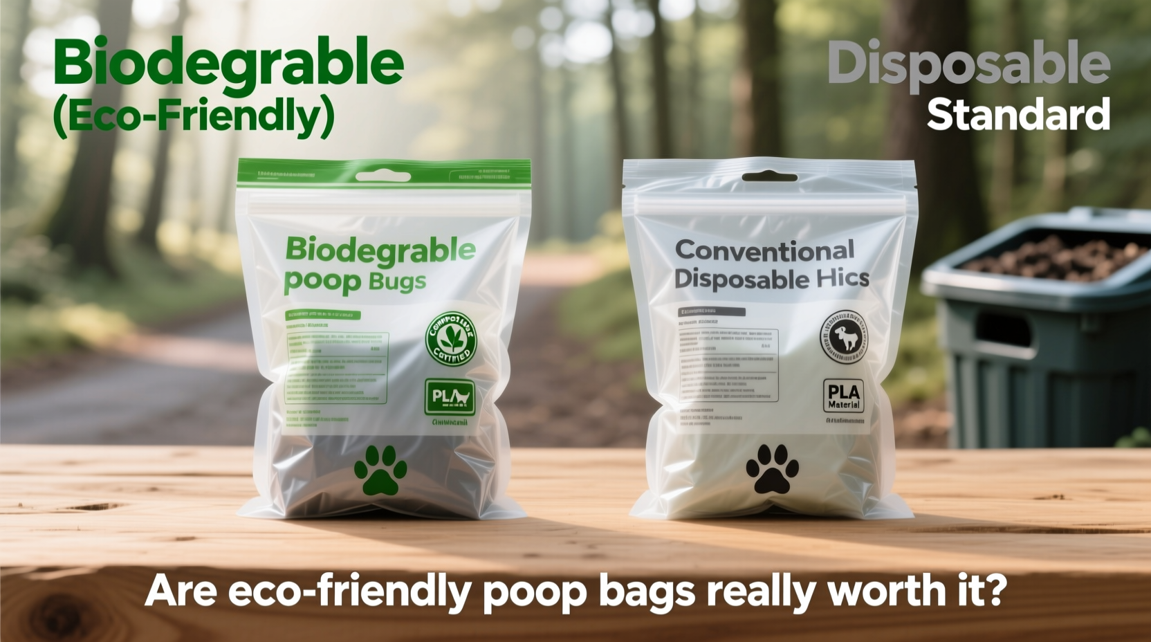 biodegradable vs disposable poop bags are the eco friendly ones really worth it