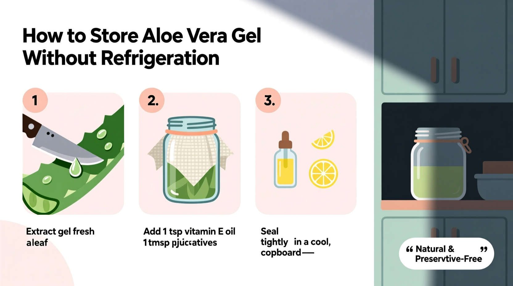 How to Store Aloe Vera Gel Without Refrigeration