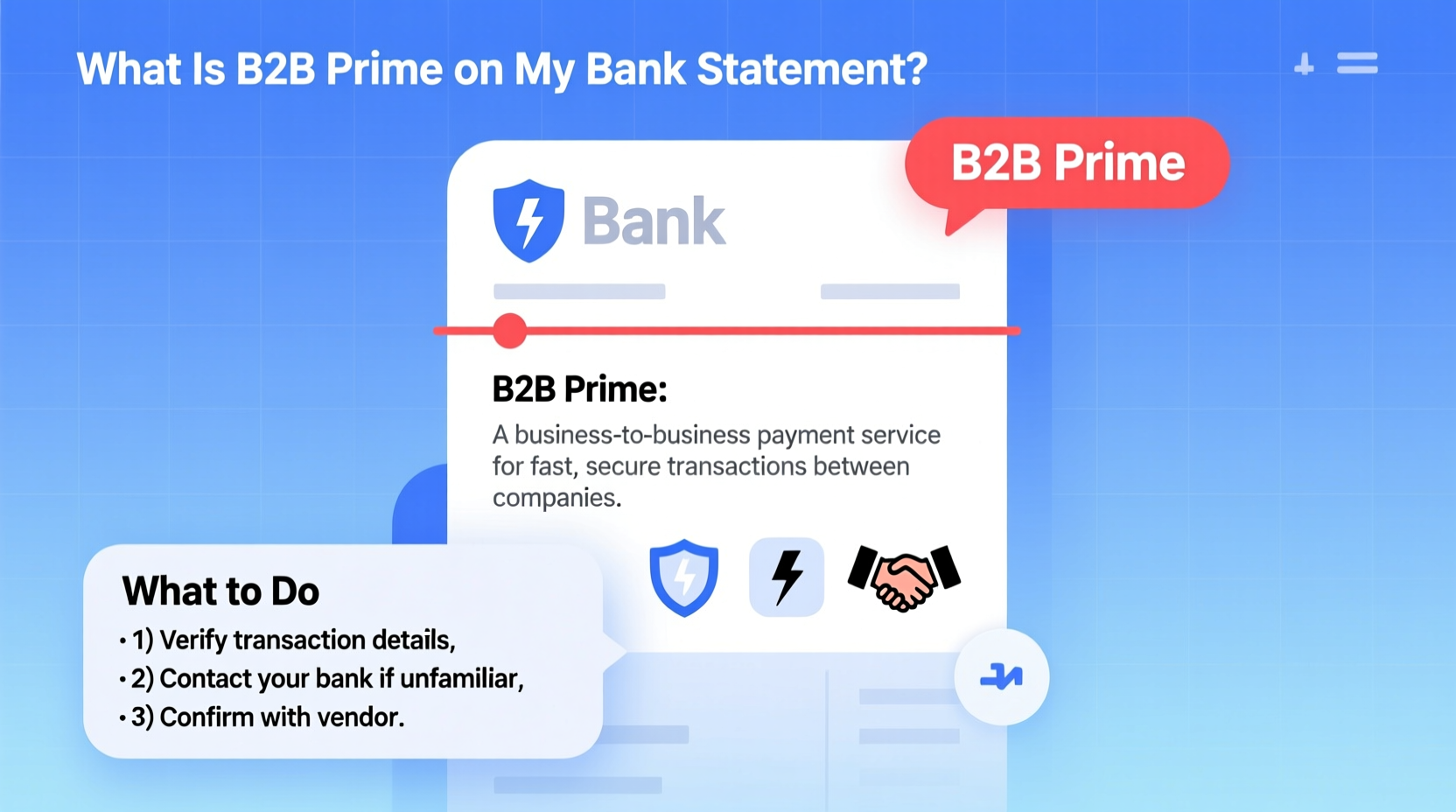 what is b2b prime on my bank statement