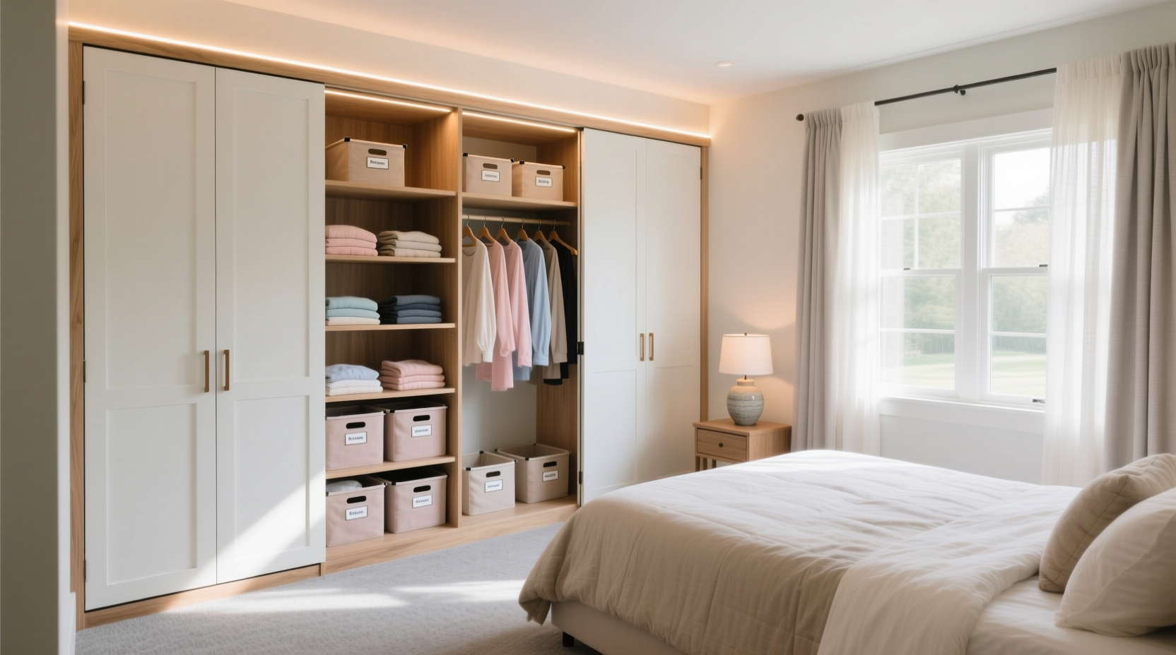 diy closet bedroom reveal