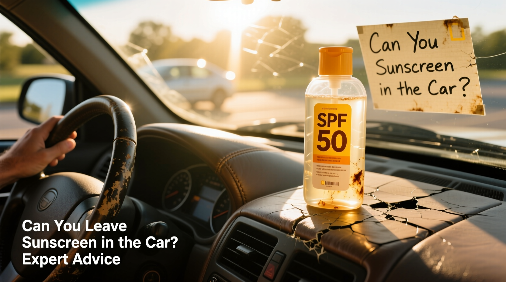 can you leave sunscreen in the car