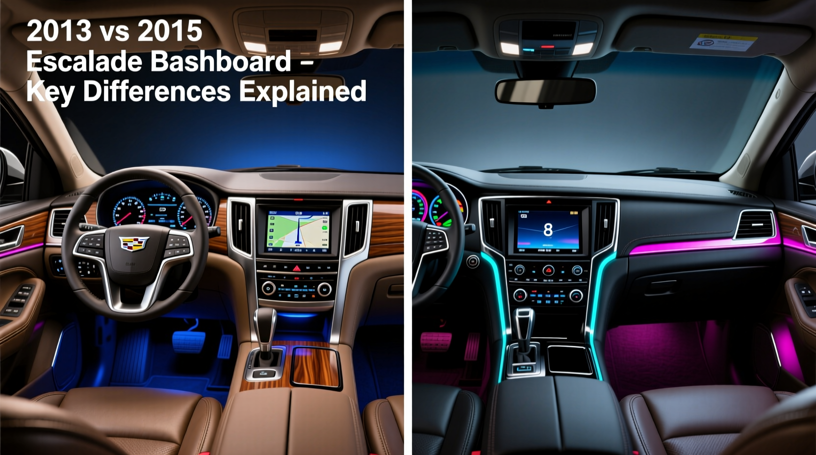 2013 vs 2015 escalade dashboard