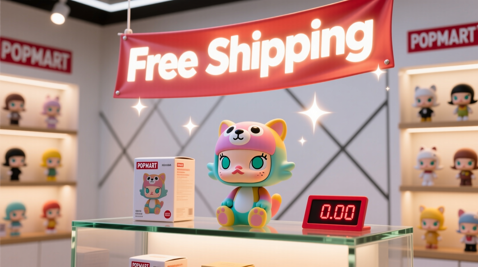 does popmart do free shipping