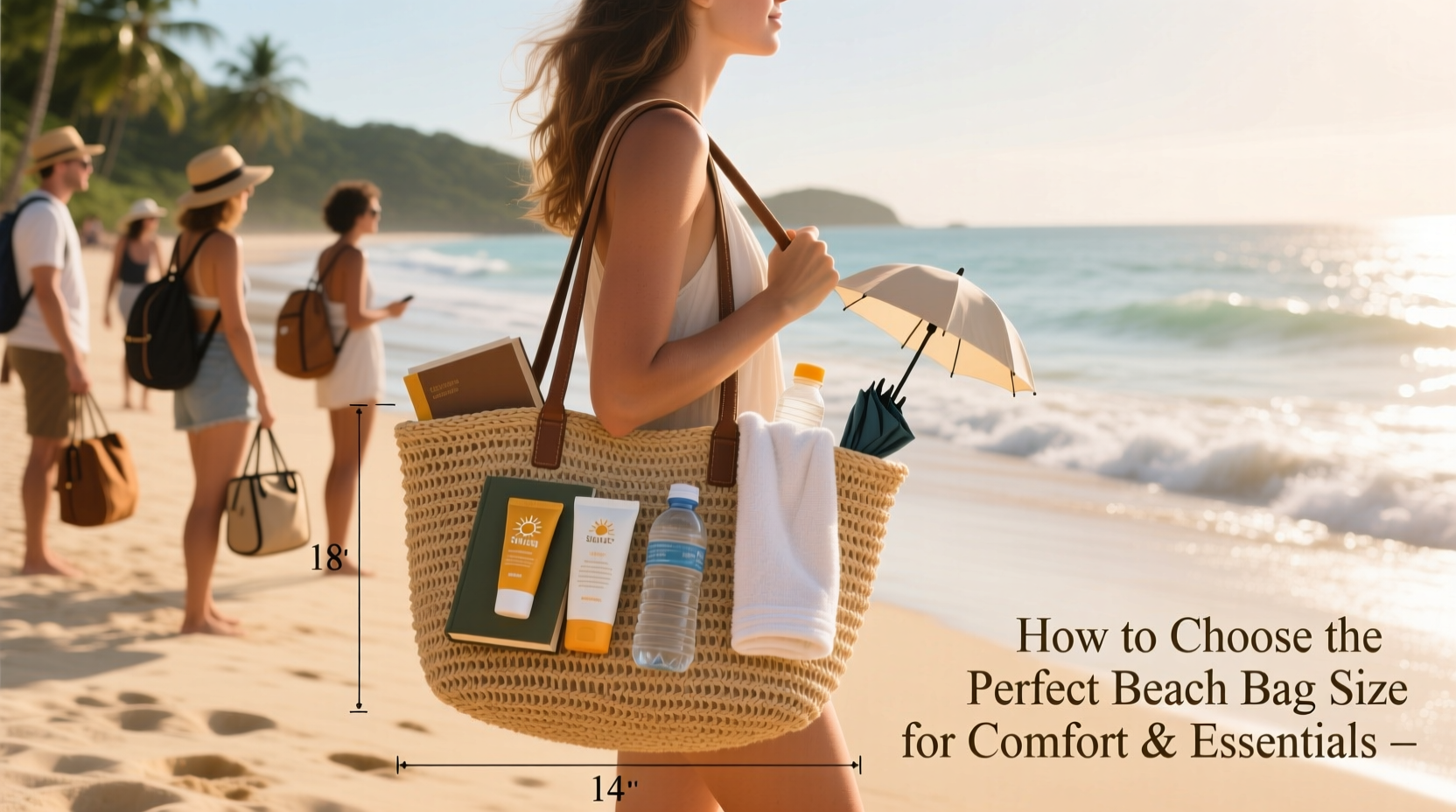 how to select the perfect beach bag size for your essentials and comfort