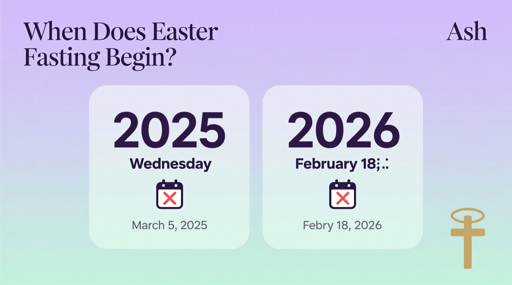 when does easter fasting begin