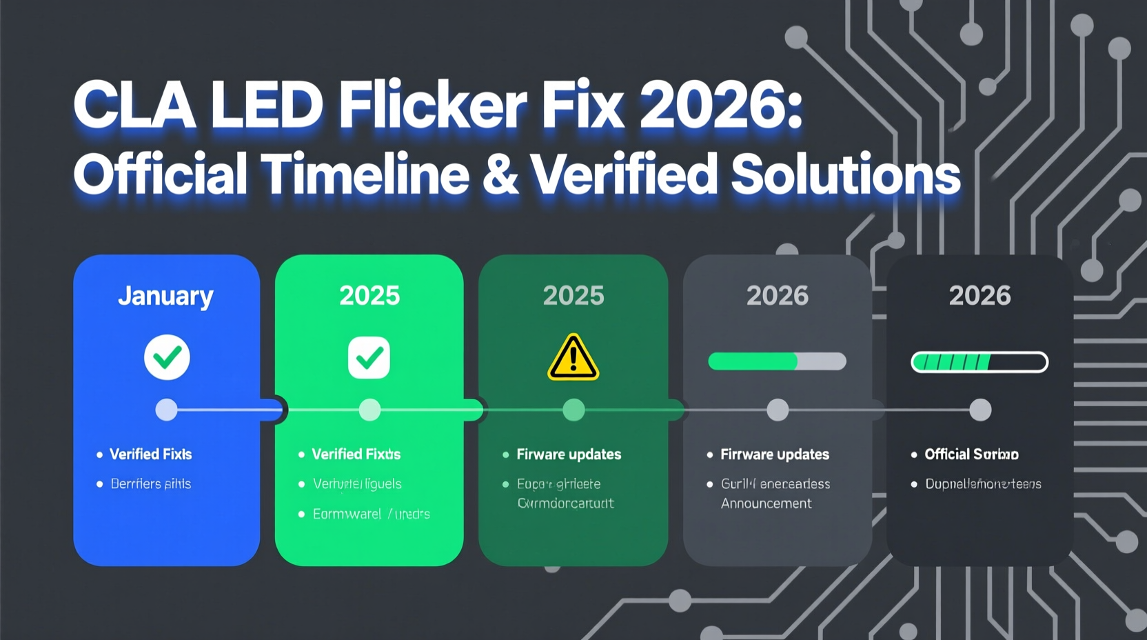 cla led flicker fix 2026