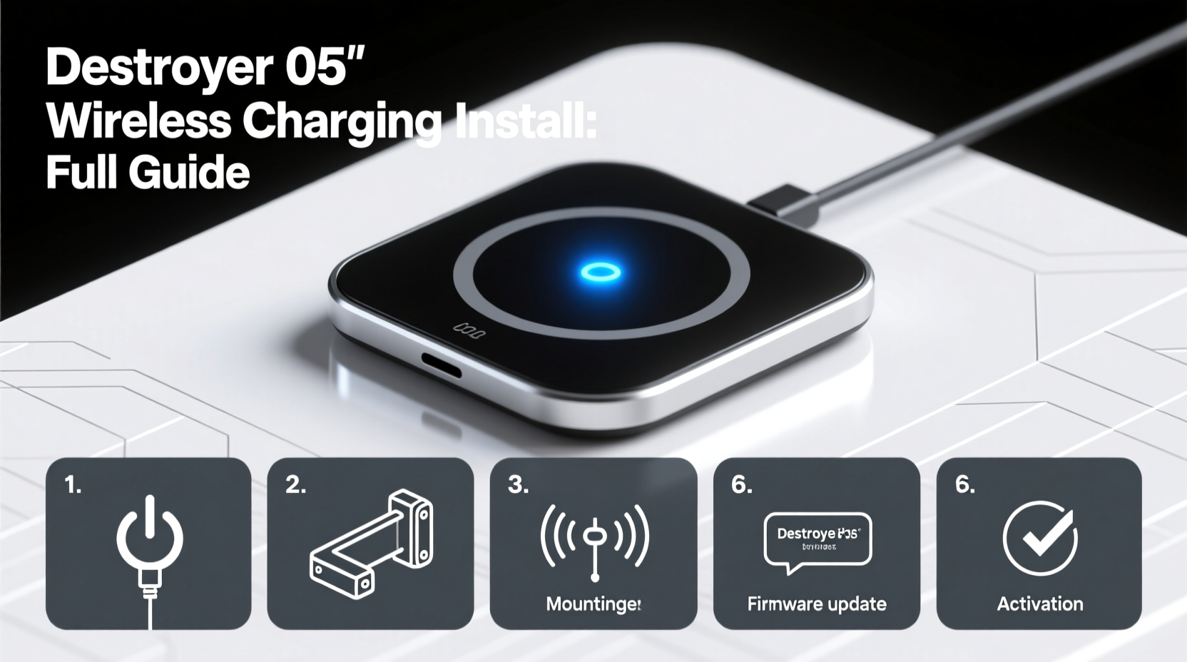 destroyer 05 wireless charging install