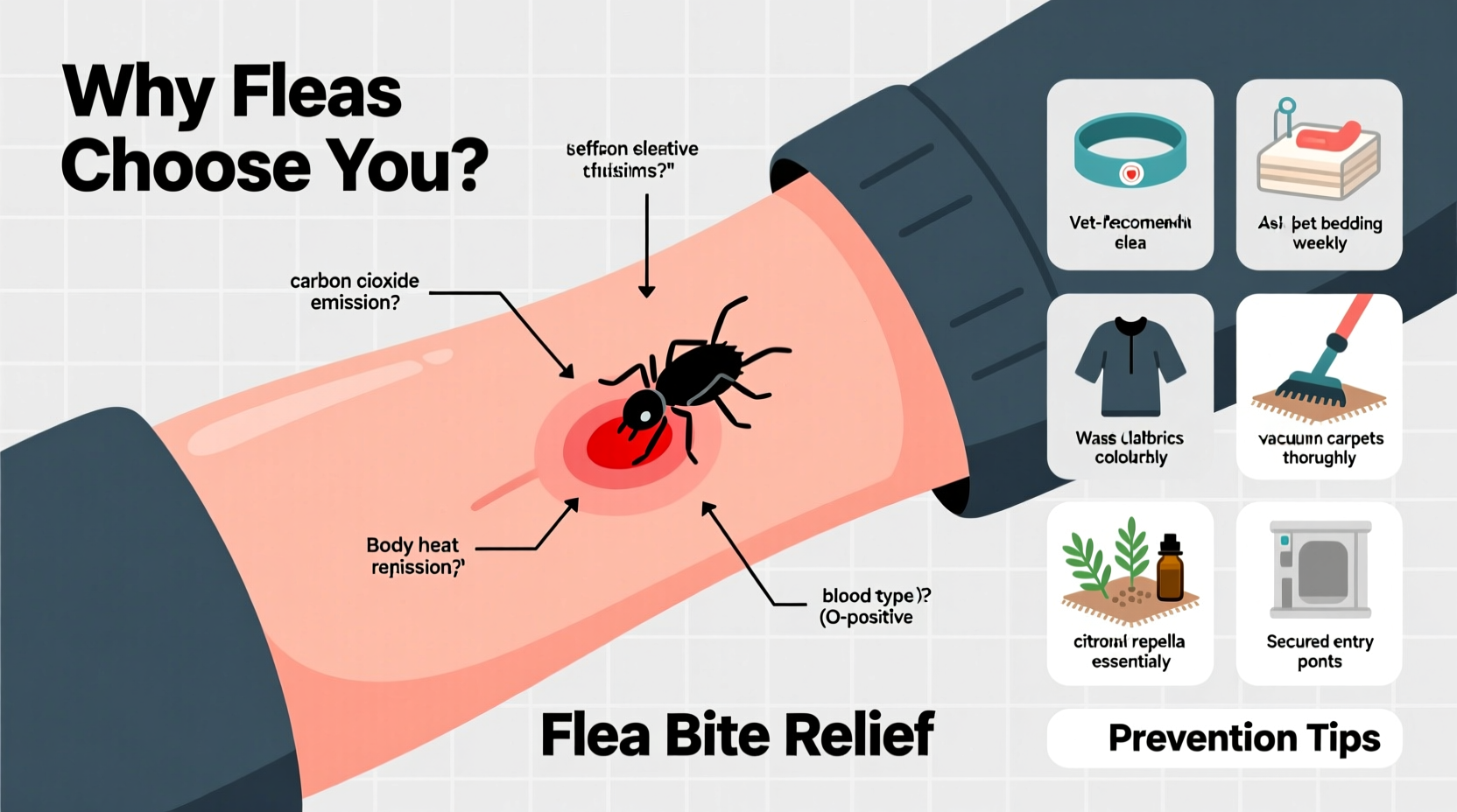 why do fleas only bite me reasons prevention tips